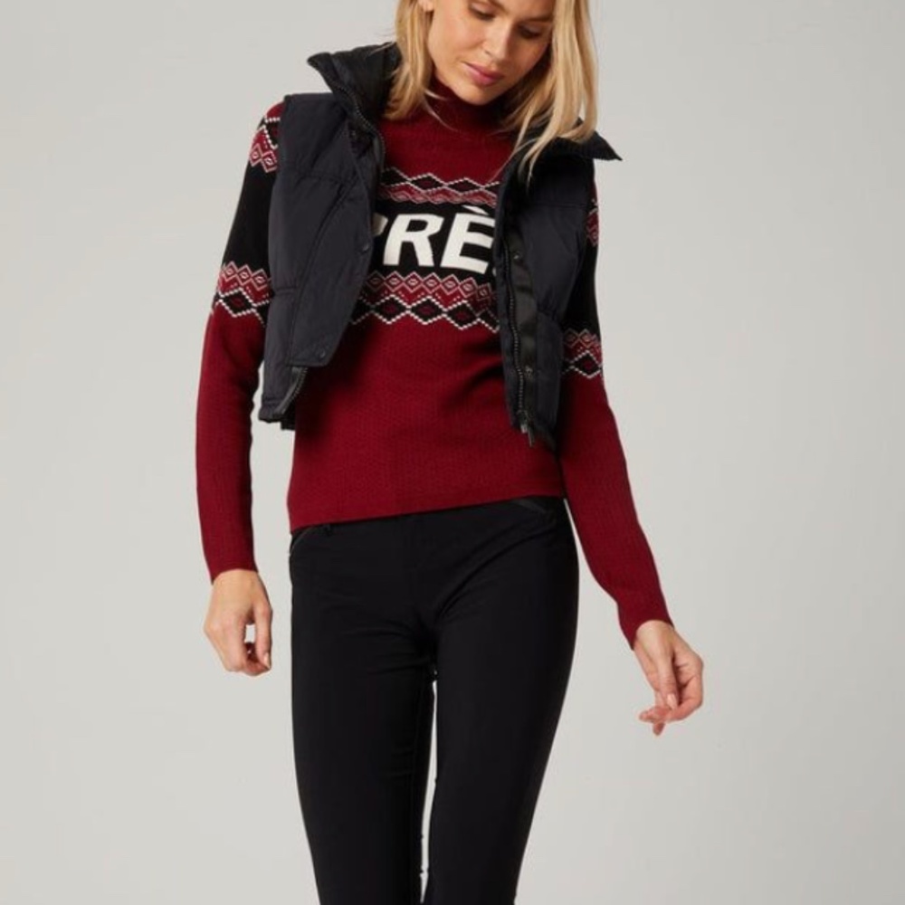 Alp N Rock Black and Red Cowl Neck Sweater